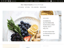 Tablet Screenshot of nutritionstripped.com